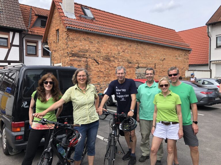Grüne und Freunde beim Stadtradeln in Mainhausen
